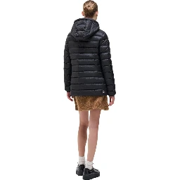 Black Polyamide Full-Length Jacket