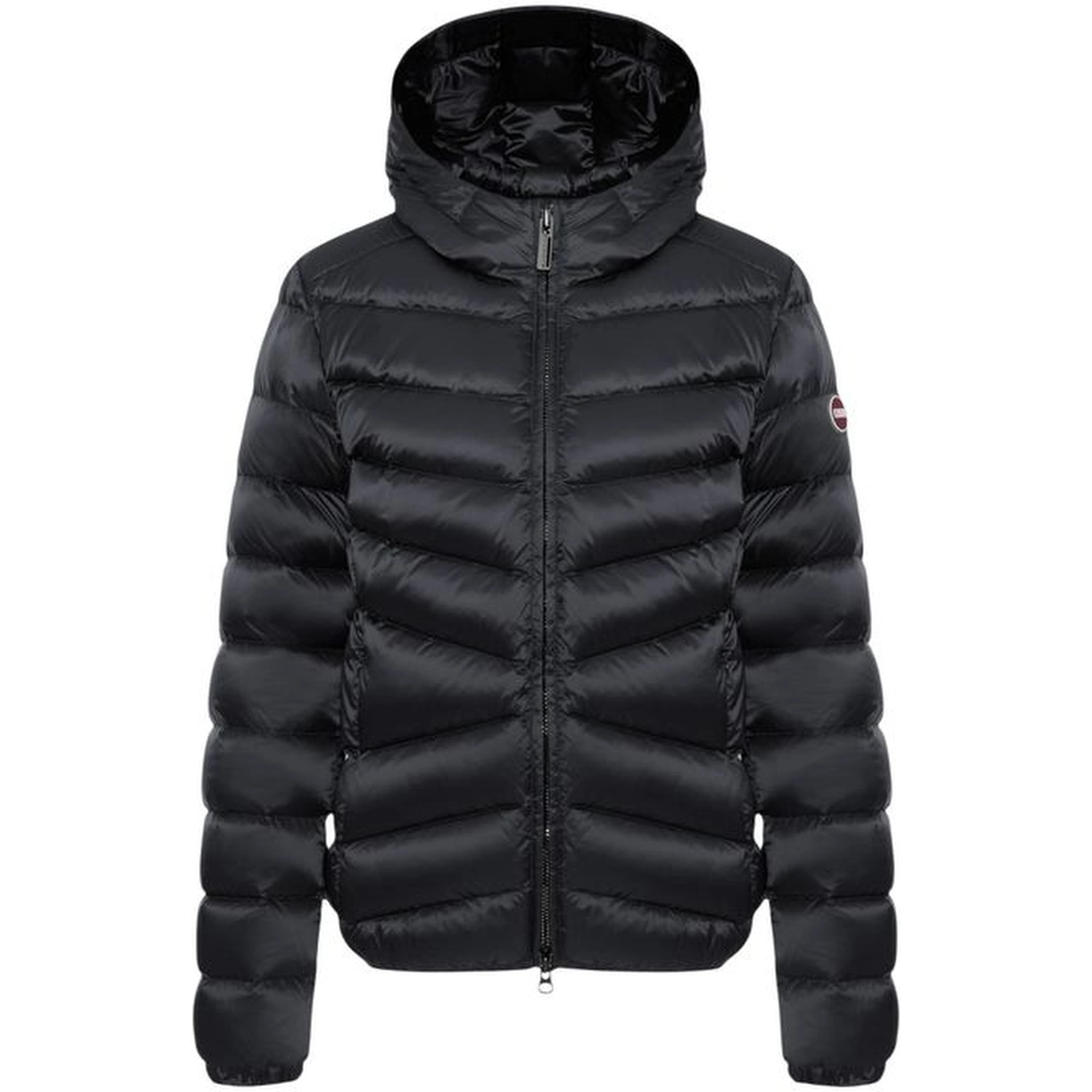 Black Polyamide Full-Length Jacket