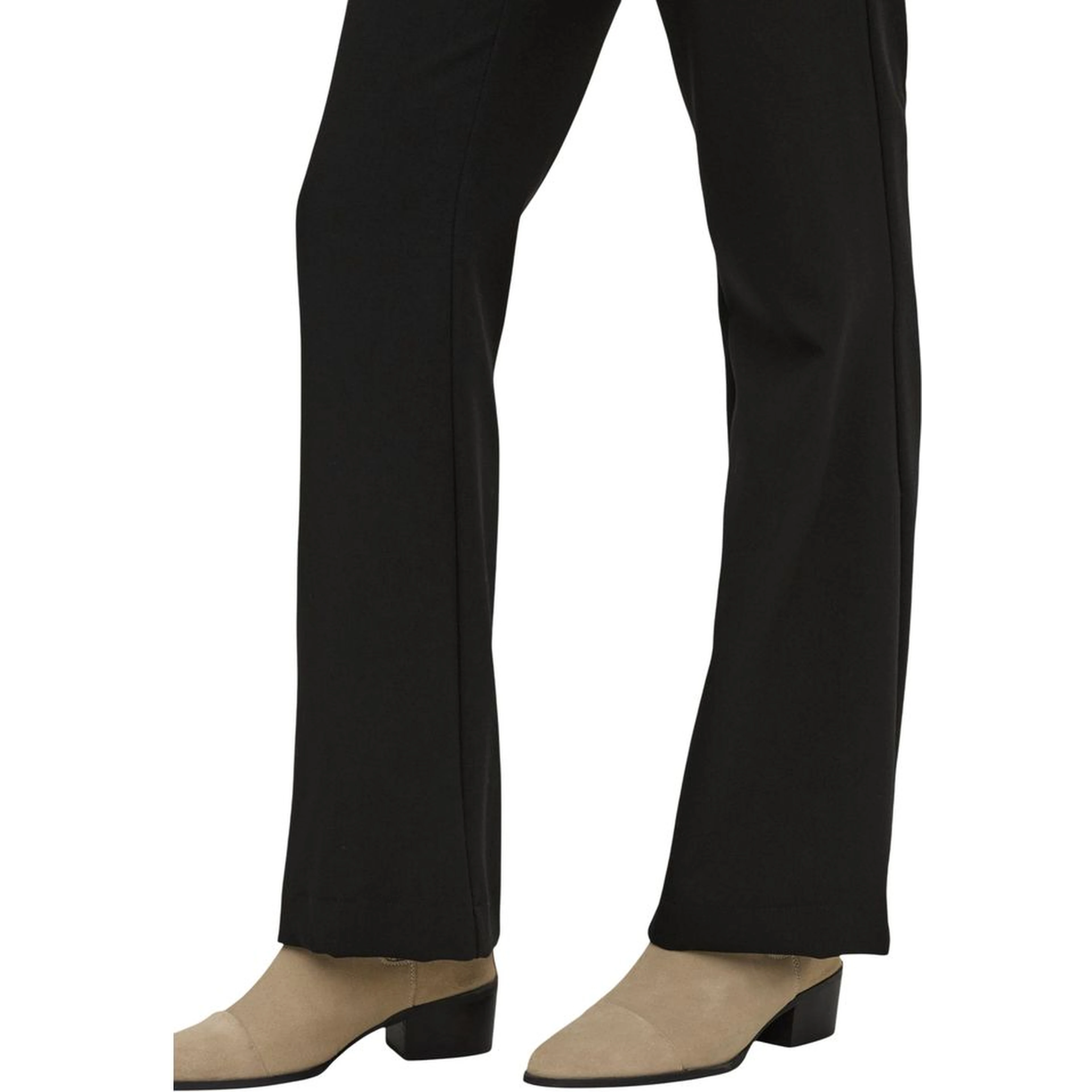 Black Recycled Polyester Flared Pants