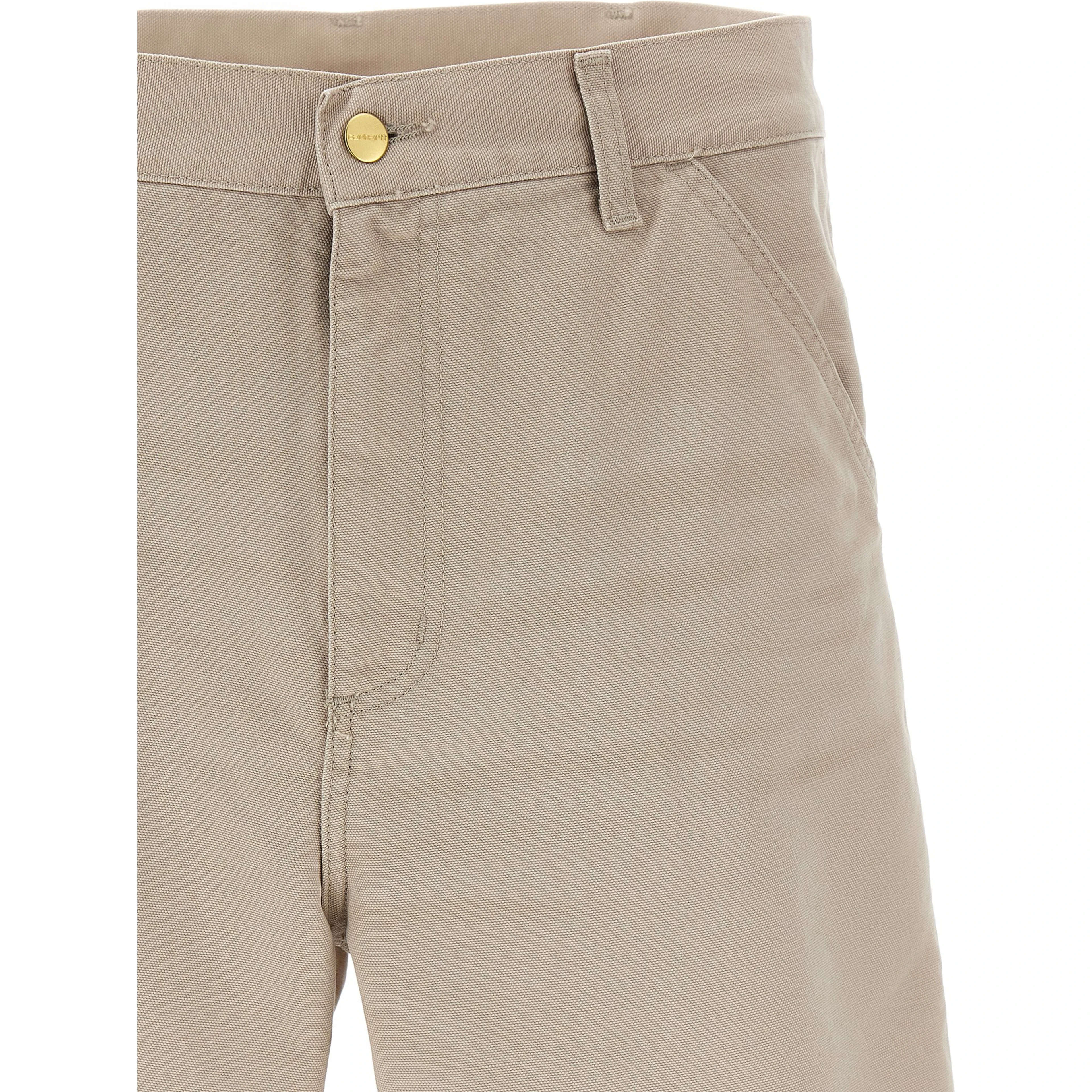 Beige Organic Cotton Bermuda Shorts