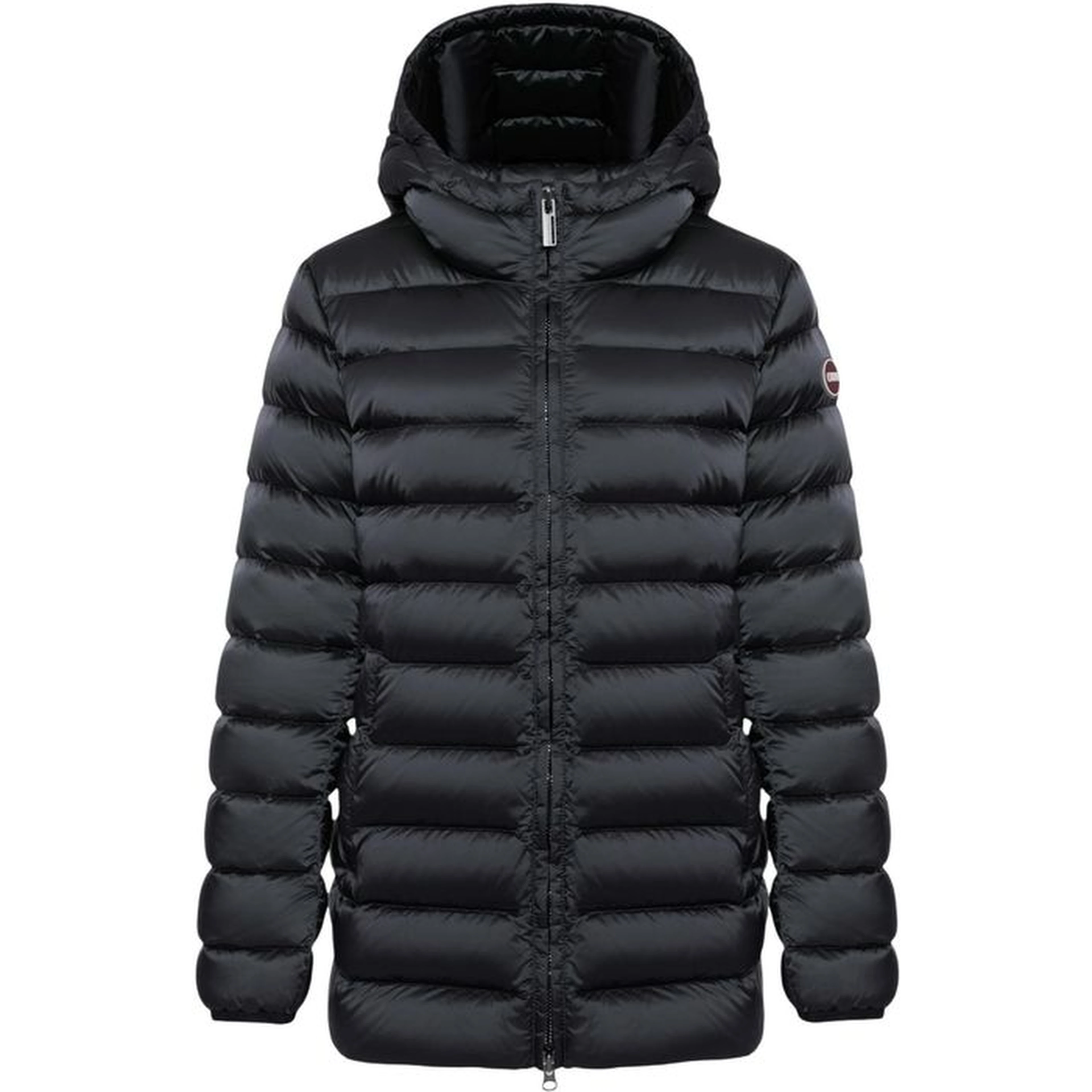 Black Polyamide Full-Length Jacket