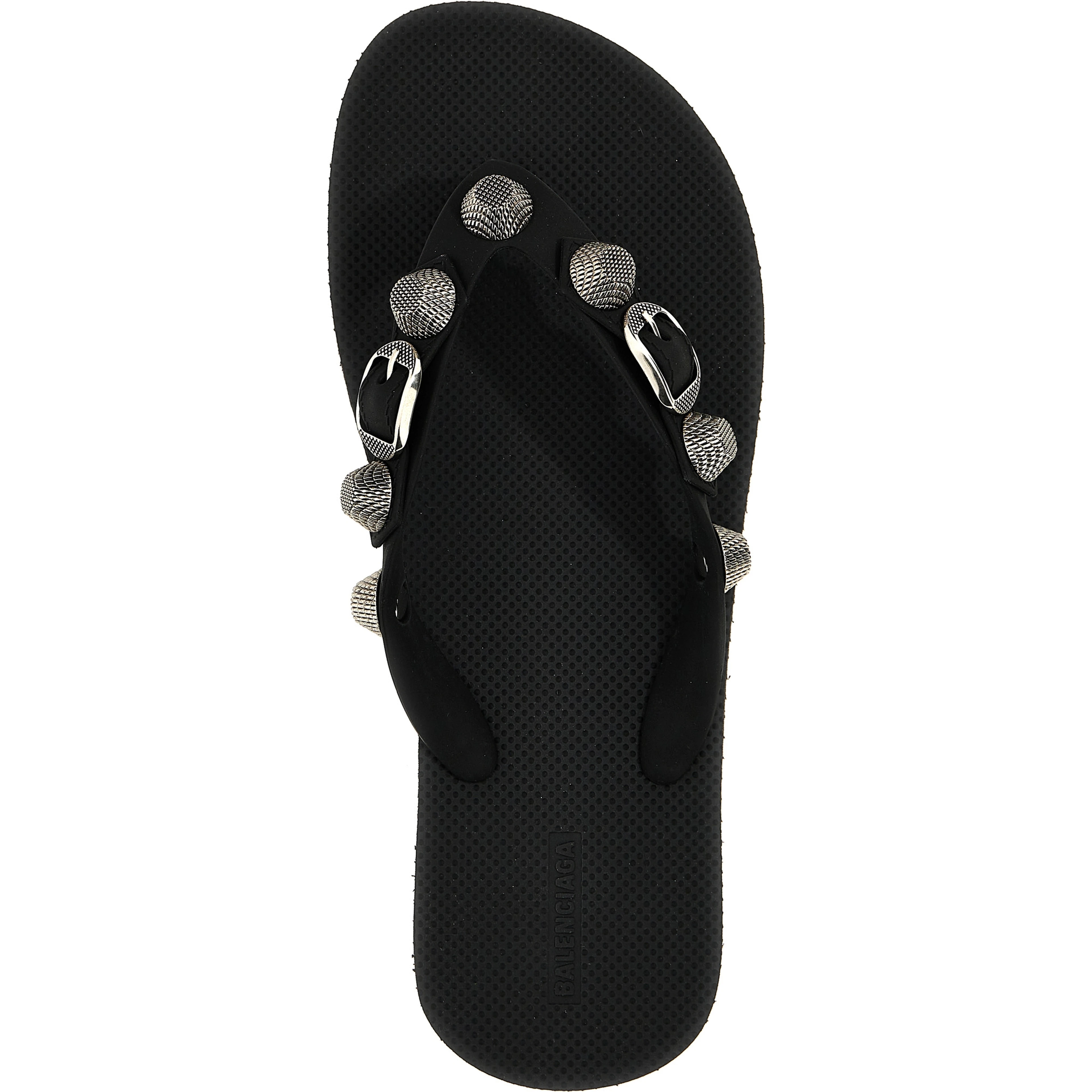Black Rubber Slides
