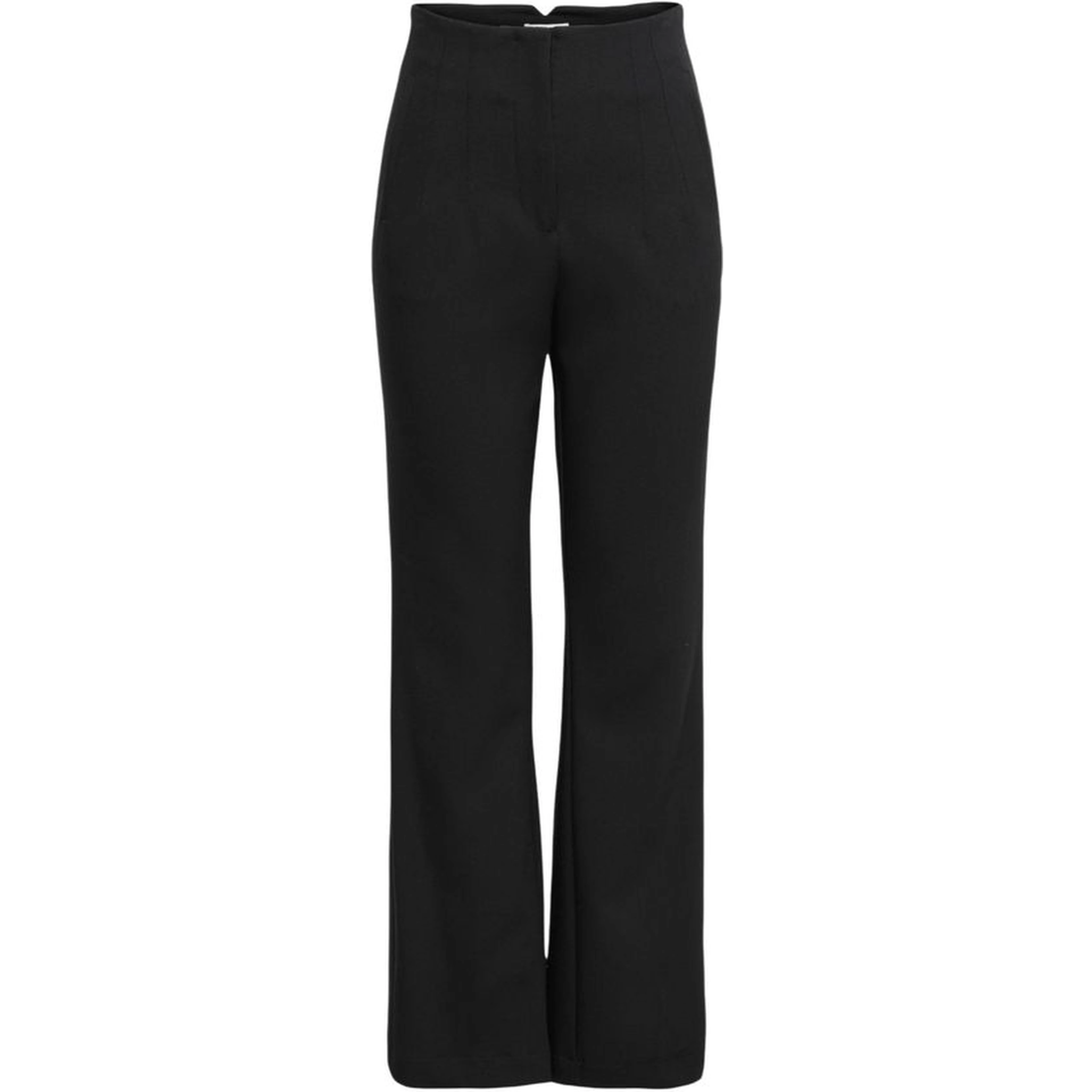 Black Recycled Polyester Flared Pants