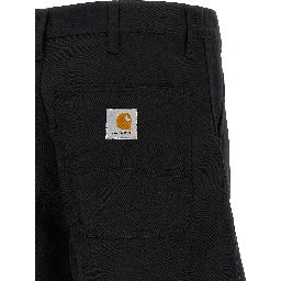 Black Polyester Bermuda Shorts