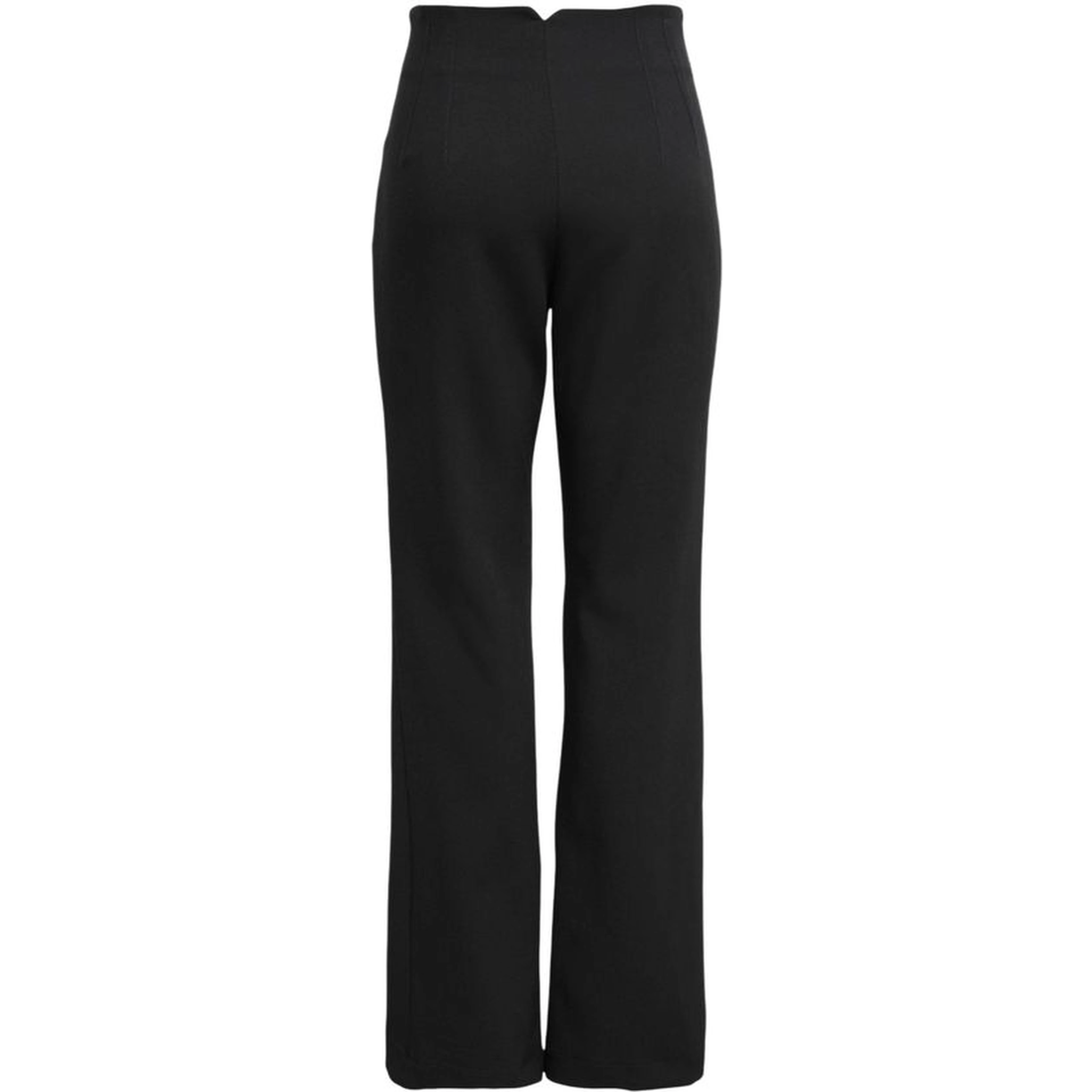 Black Recycled Polyester Flared Pants