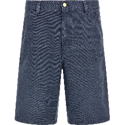 Blue Organic Cotton Bermuda Shorts