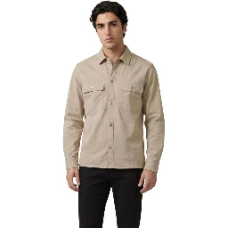 Beige Denim Shirt