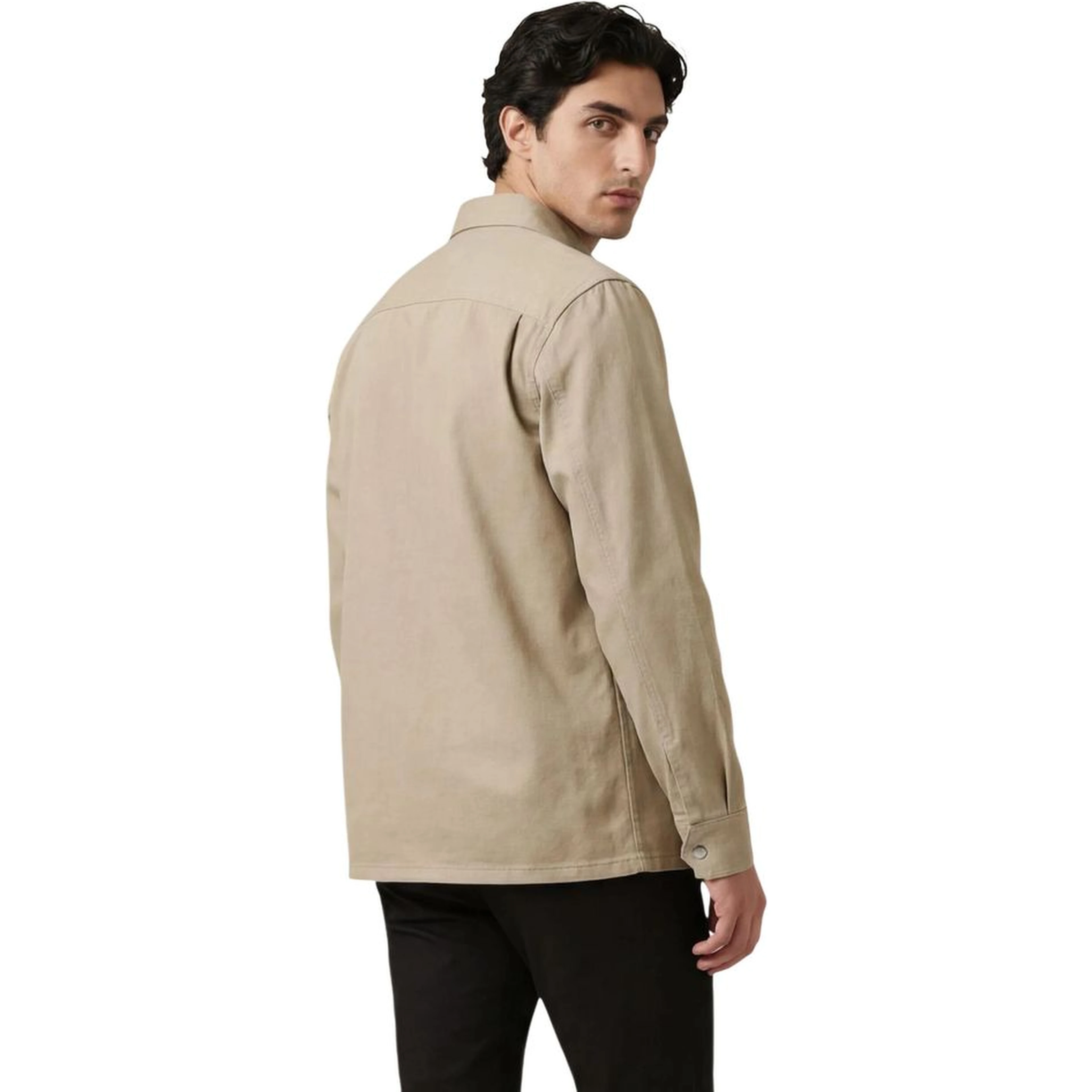 Beige Denim Shirt