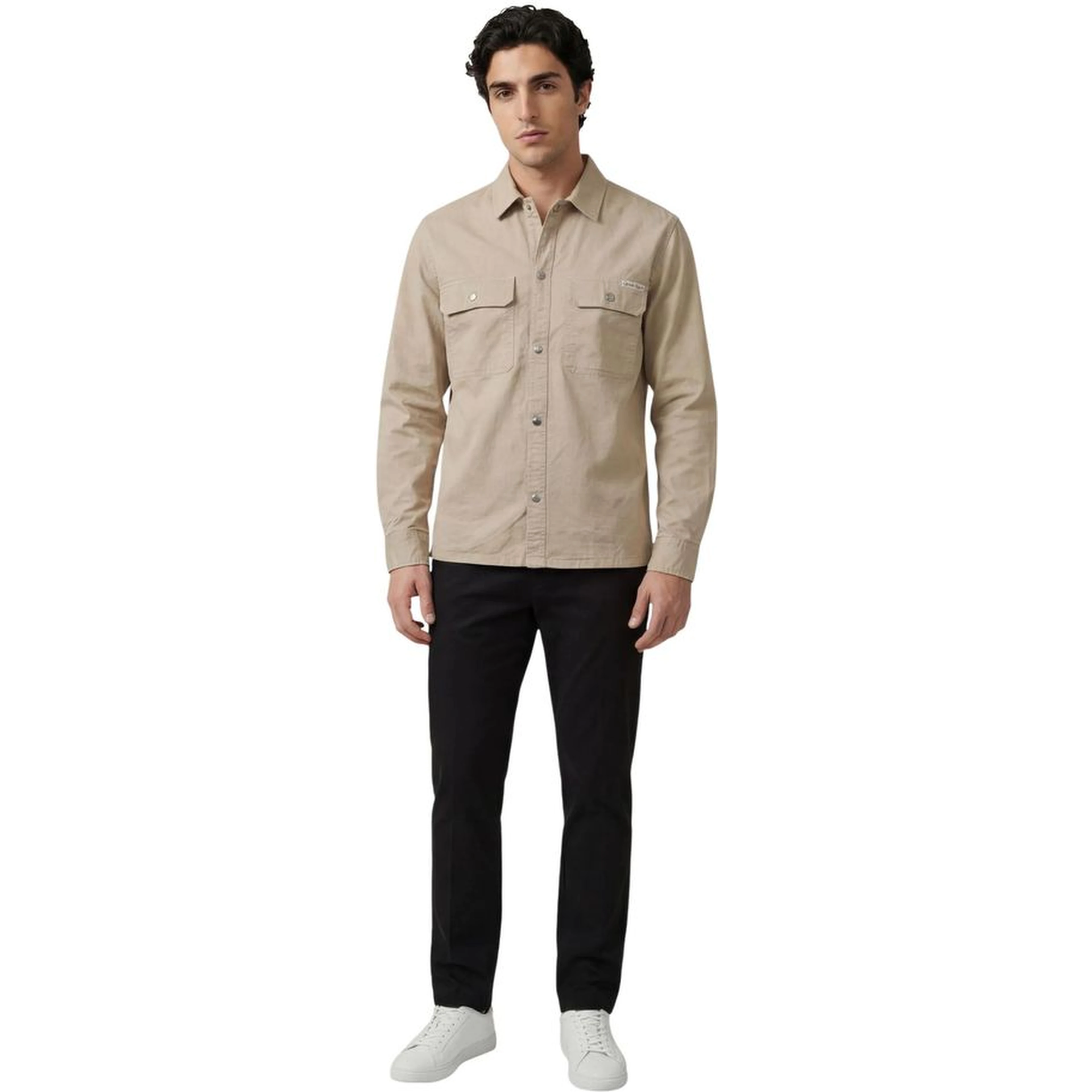 Beige Denim Shirt