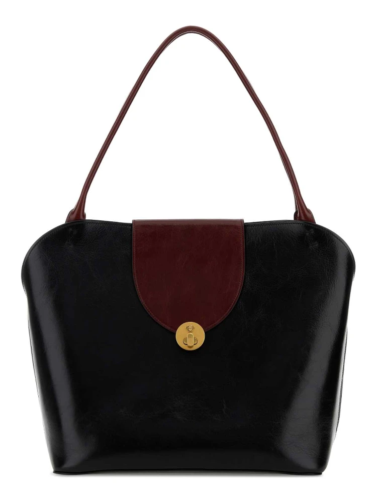 LARGE HANDLE SHOULDER CALF LEATHER
