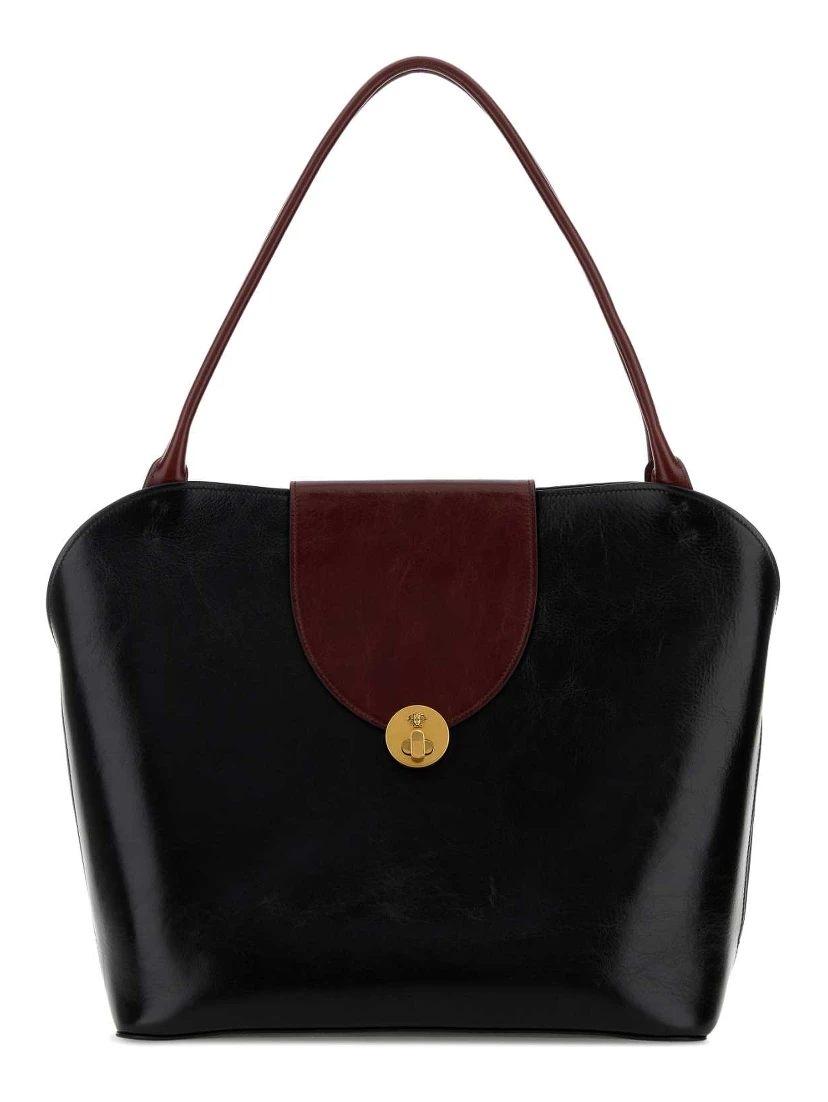 LARGE HANDLE SHOULDER CALF LEATHER