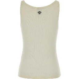 TANK TOP RIB WITH MEDUSA EMBROIDERY