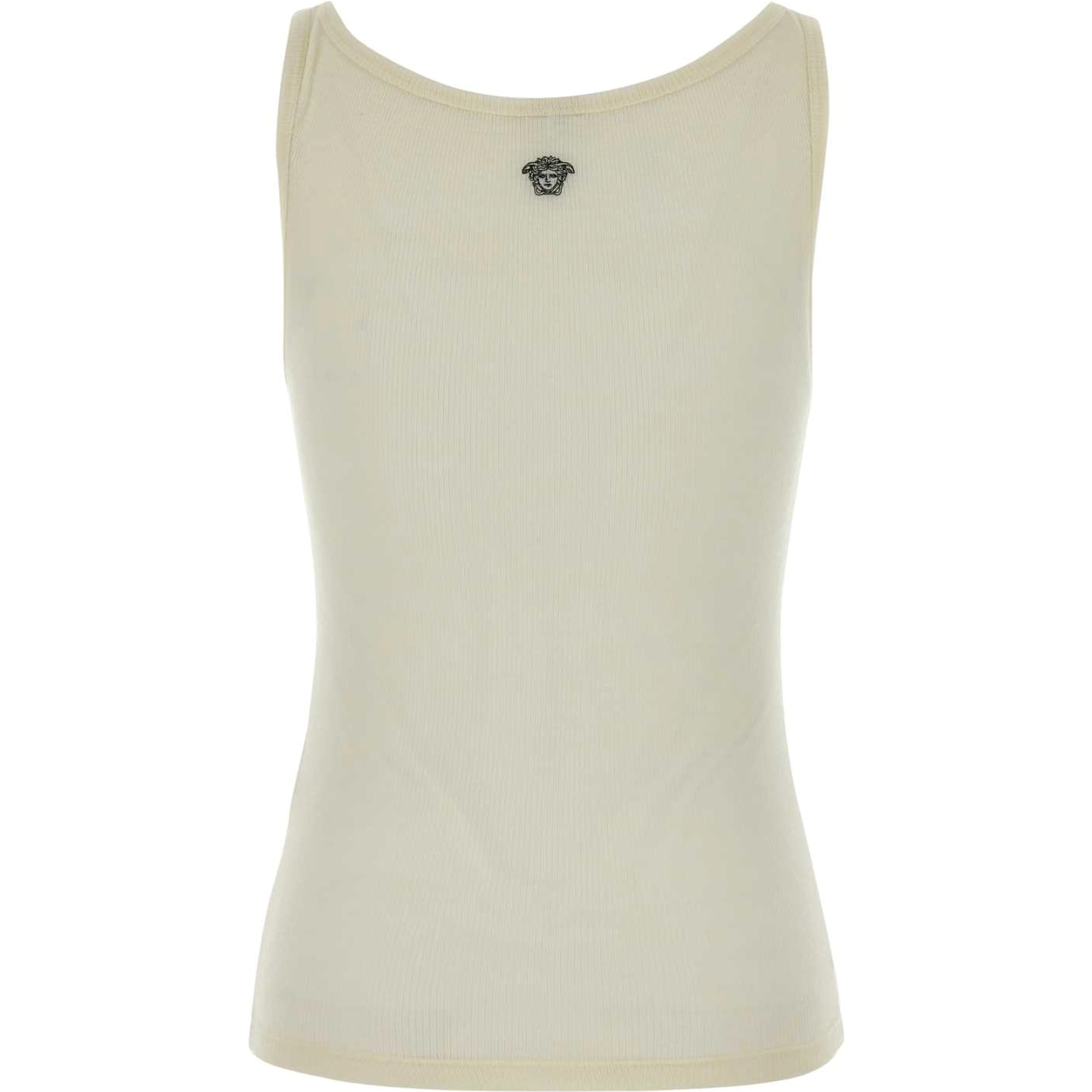 TANK TOP RIB WITH MEDUSA EMBROIDERY