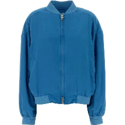 BLOUSON OVERDYED SILK POPLIN