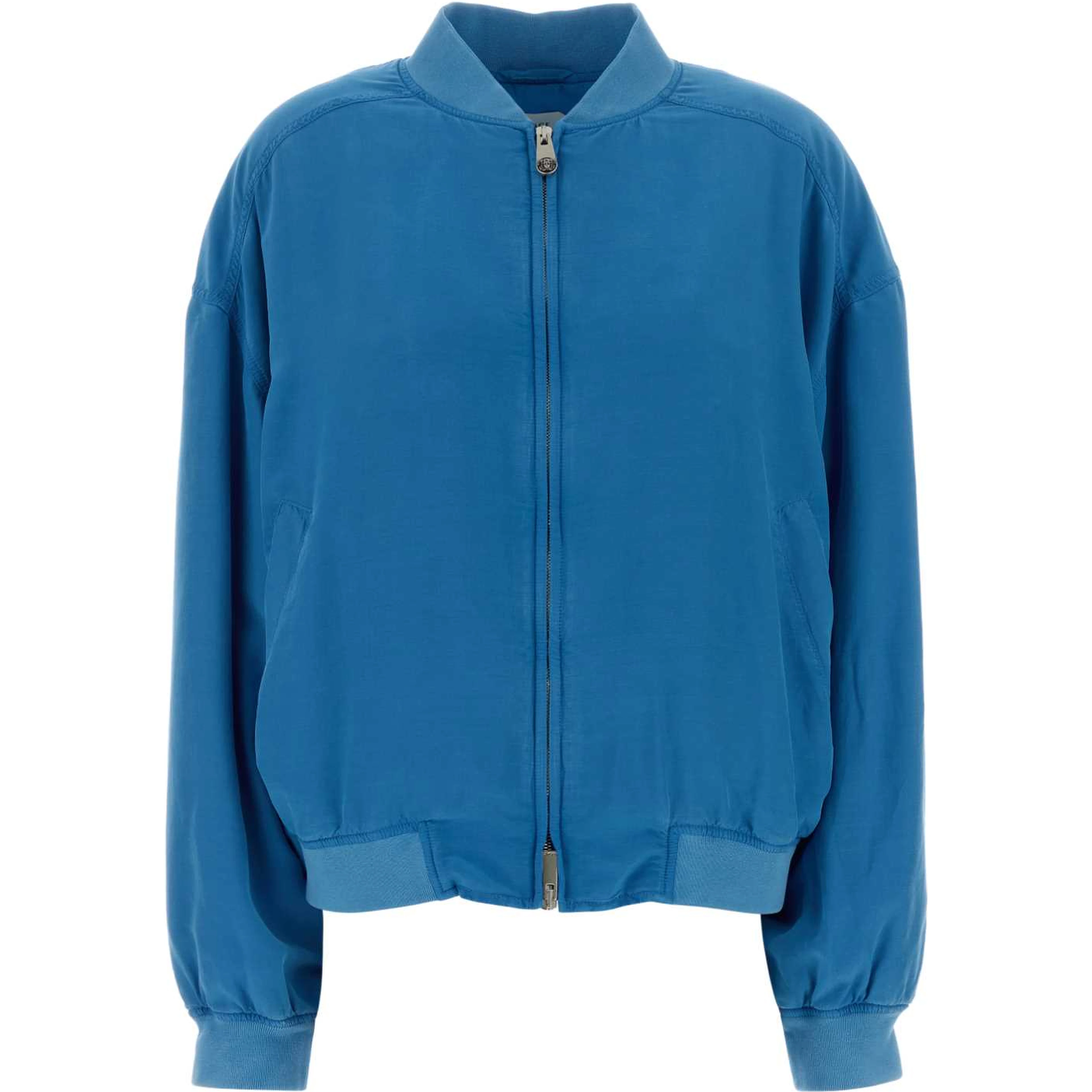 BLOUSON OVERDYED SILK POPLIN
