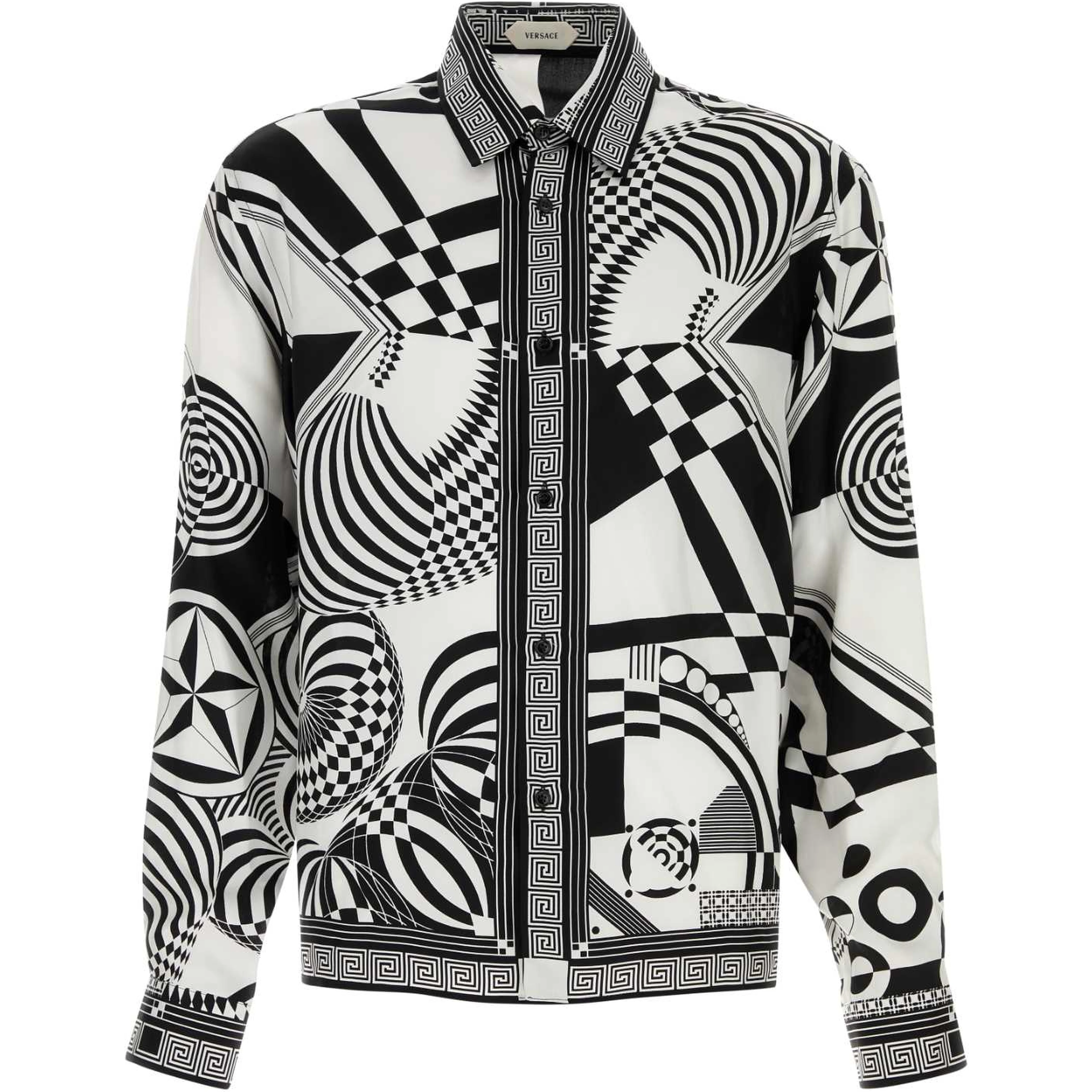 INFORMAL SHIRT SILK TWILL PRINT MEDUSA COLLAGE