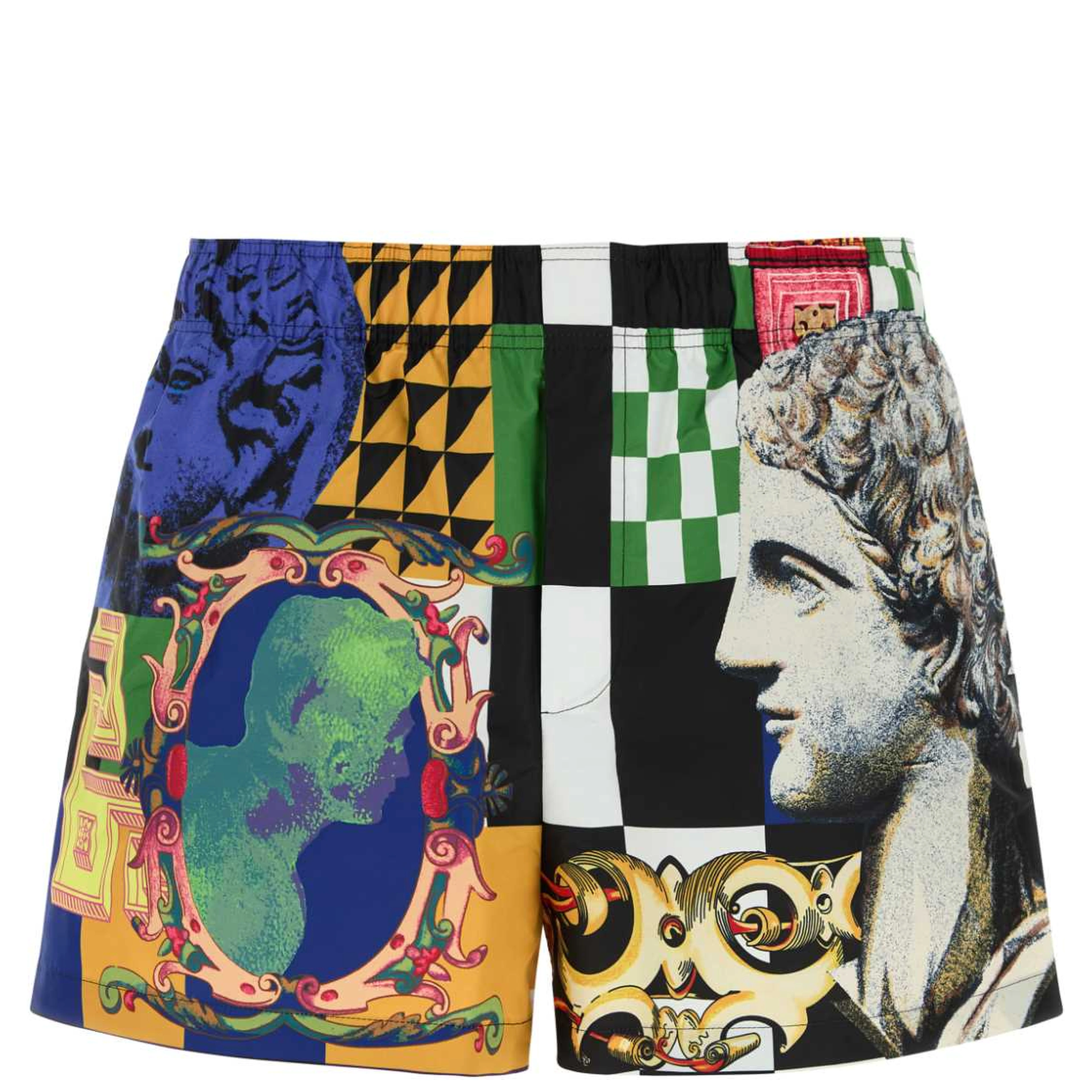 SWIM SHORTS NYLON GOLFO RECYCLED MEDUSA COLLAGE PR