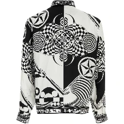 INFORMAL SHIRT SILK TWILL PRINT MEDUSA COLLAGE