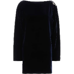 COCKTAIL DRESS VISCOSE SILK LIQUID VELVET