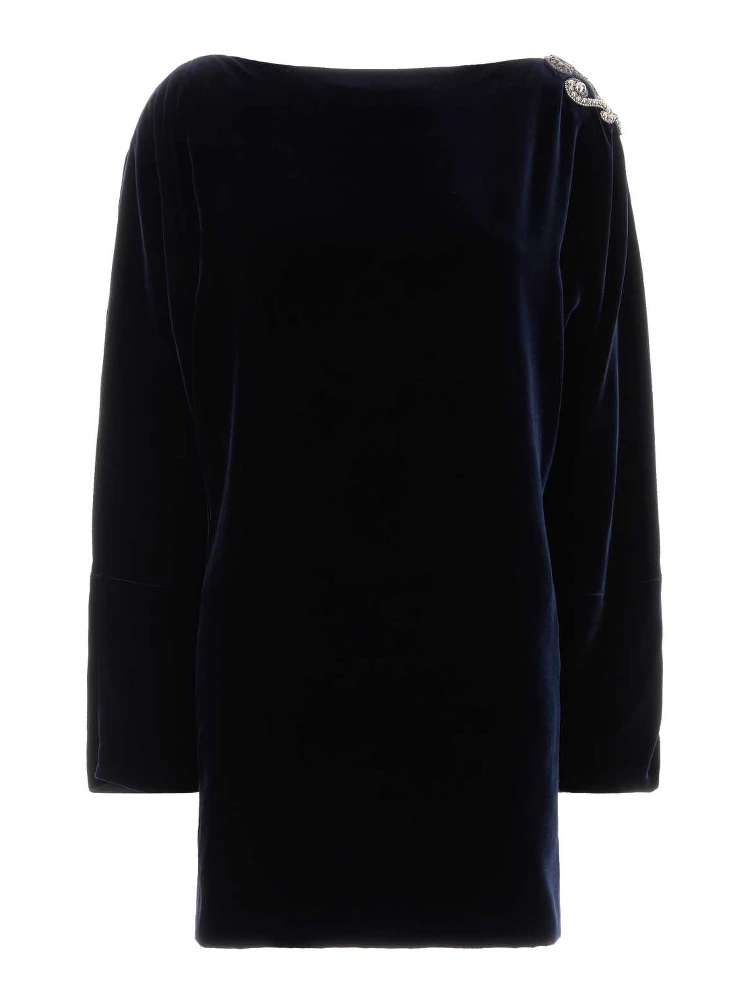 COCKTAIL DRESS VISCOSE SILK LIQUID VELVET