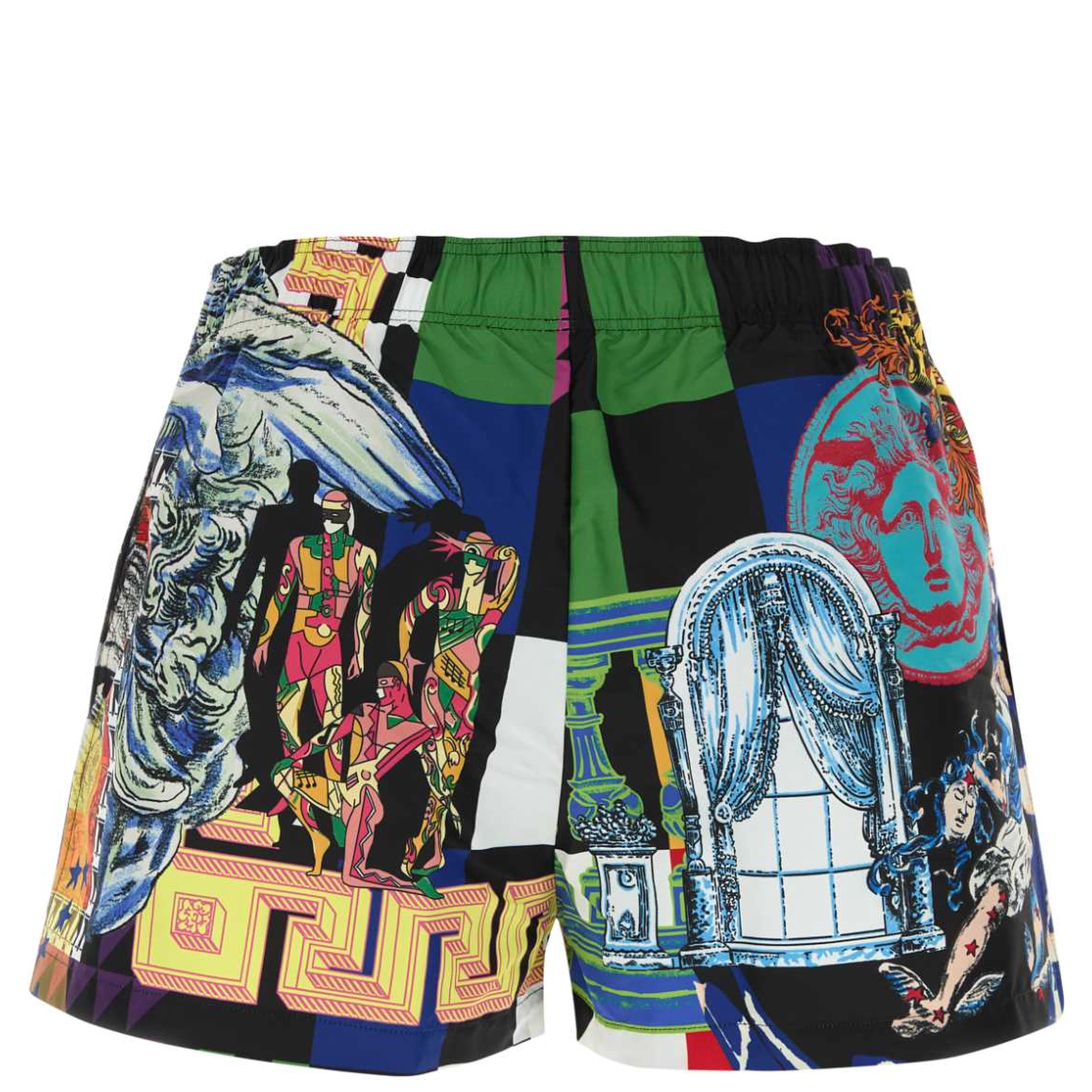 SWIM SHORTS NYLON GOLFO RECYCLED MEDUSA COLLAGE PR