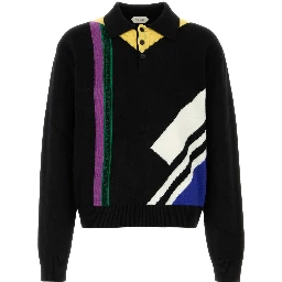 KNIT SWEATER FUTURIST INTARSIA