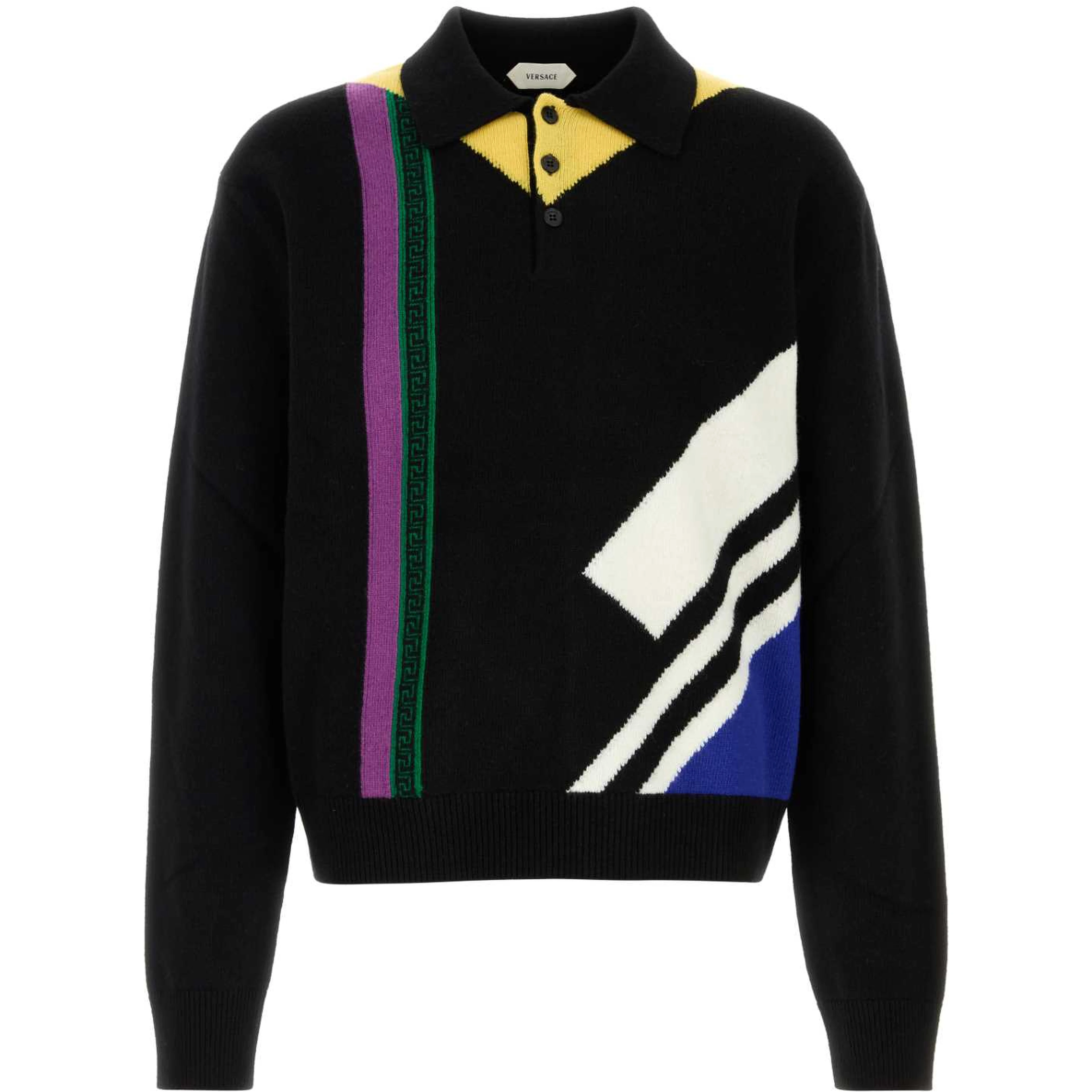 KNIT SWEATER FUTURIST INTARSIA