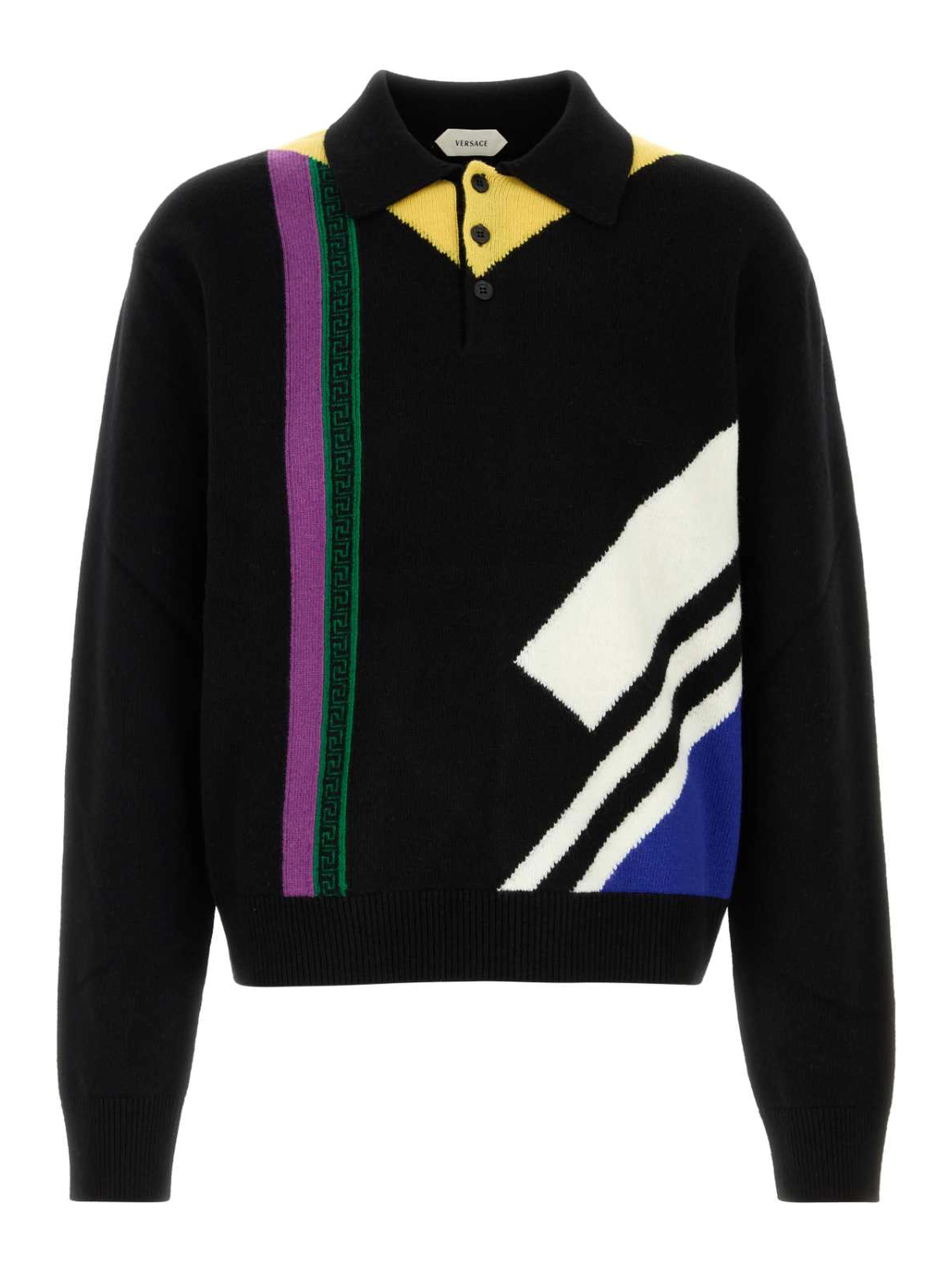 KNIT SWEATER FUTURIST INTARSIA