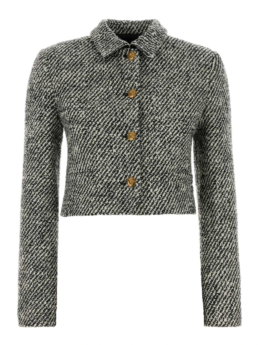 INFORMAL JACKET RESPONSIBLE BICOLOUR WOOL BOUCLE'