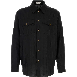 INFORMAL SHIRT RESPONSIBLE COTTON SILK MICRO GRECA