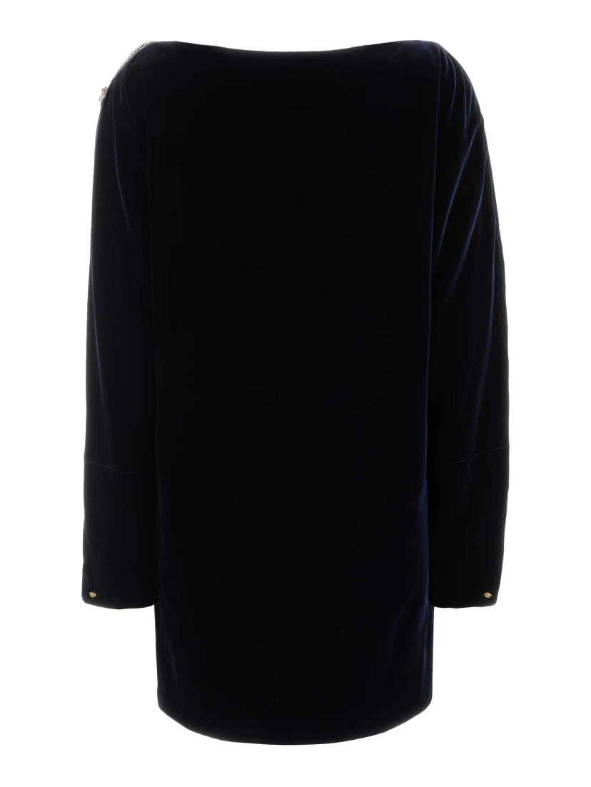COCKTAIL DRESS VISCOSE SILK LIQUID VELVET