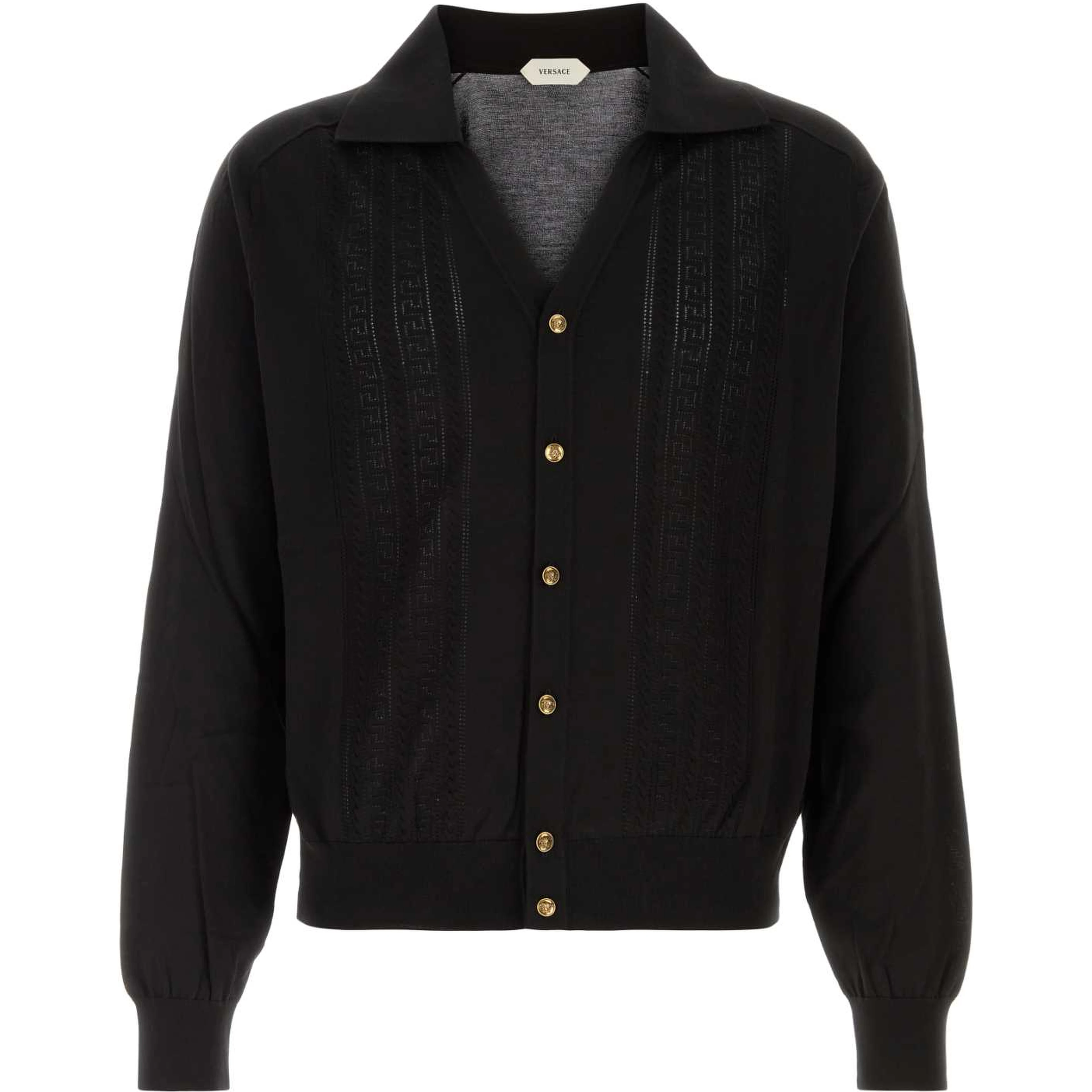KNIT SWEATER GRECA LACE STITCH