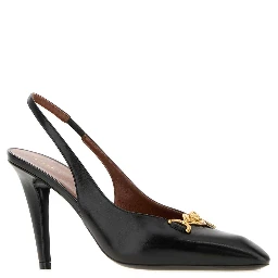 SLING BACK T.90 LAMB LEATHER
