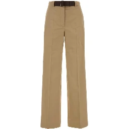 Belted Cotton Pant