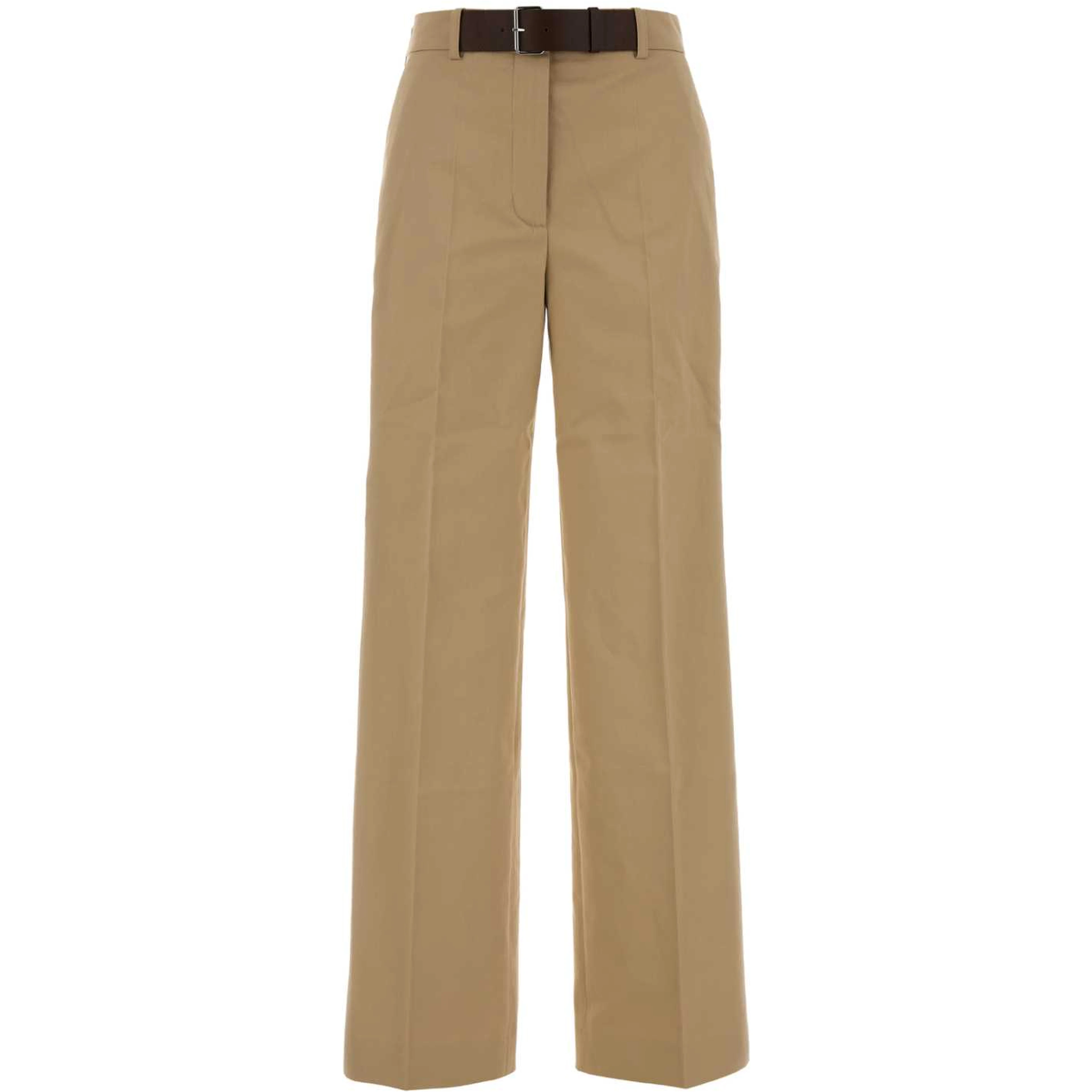 Belted Cotton Pant