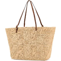 ELLA STRUCTURED STRAW LARGE TOTE