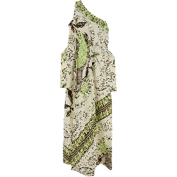 PRINTED BELTED COTTON DRESS