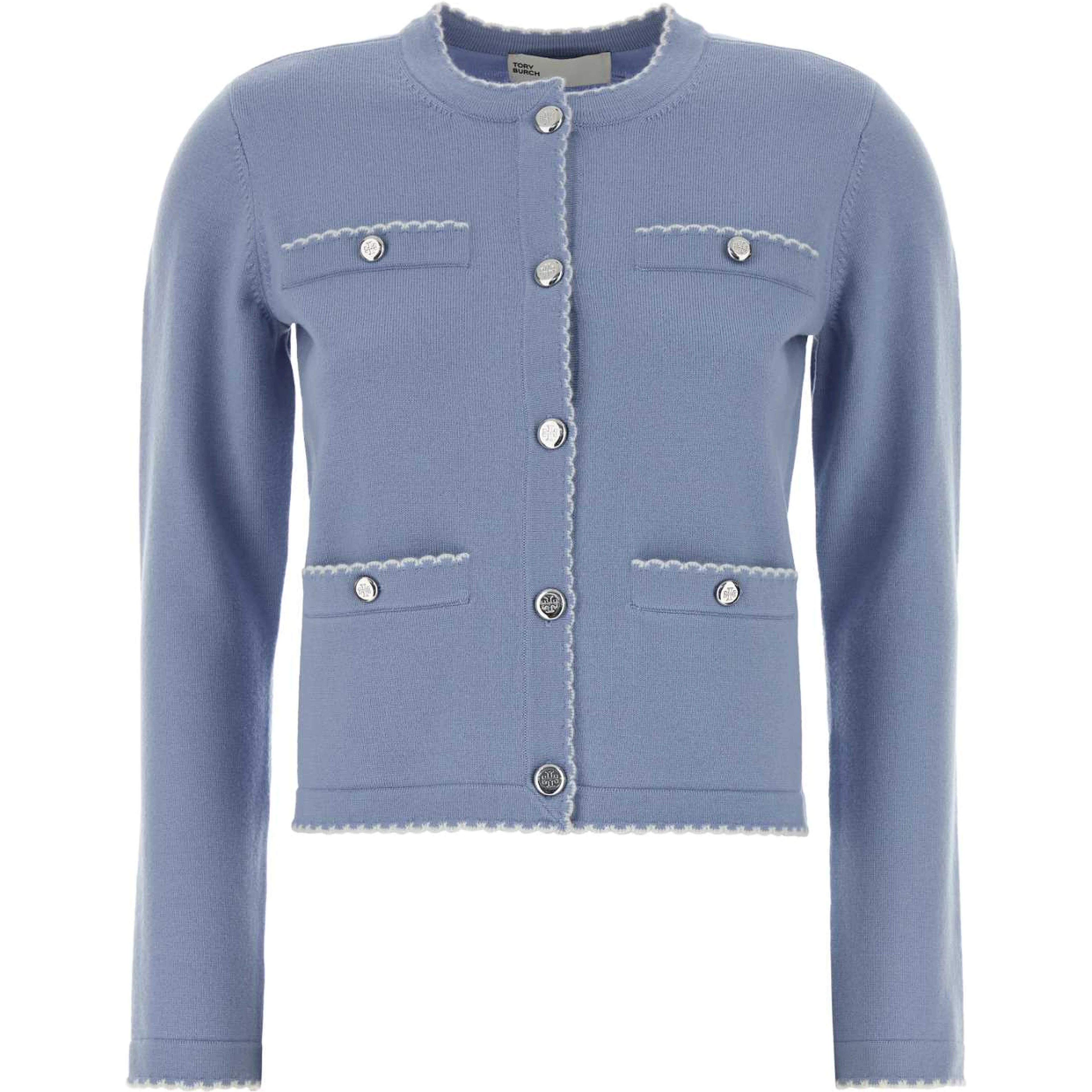 Kendra Wool Scalloped Cardigan