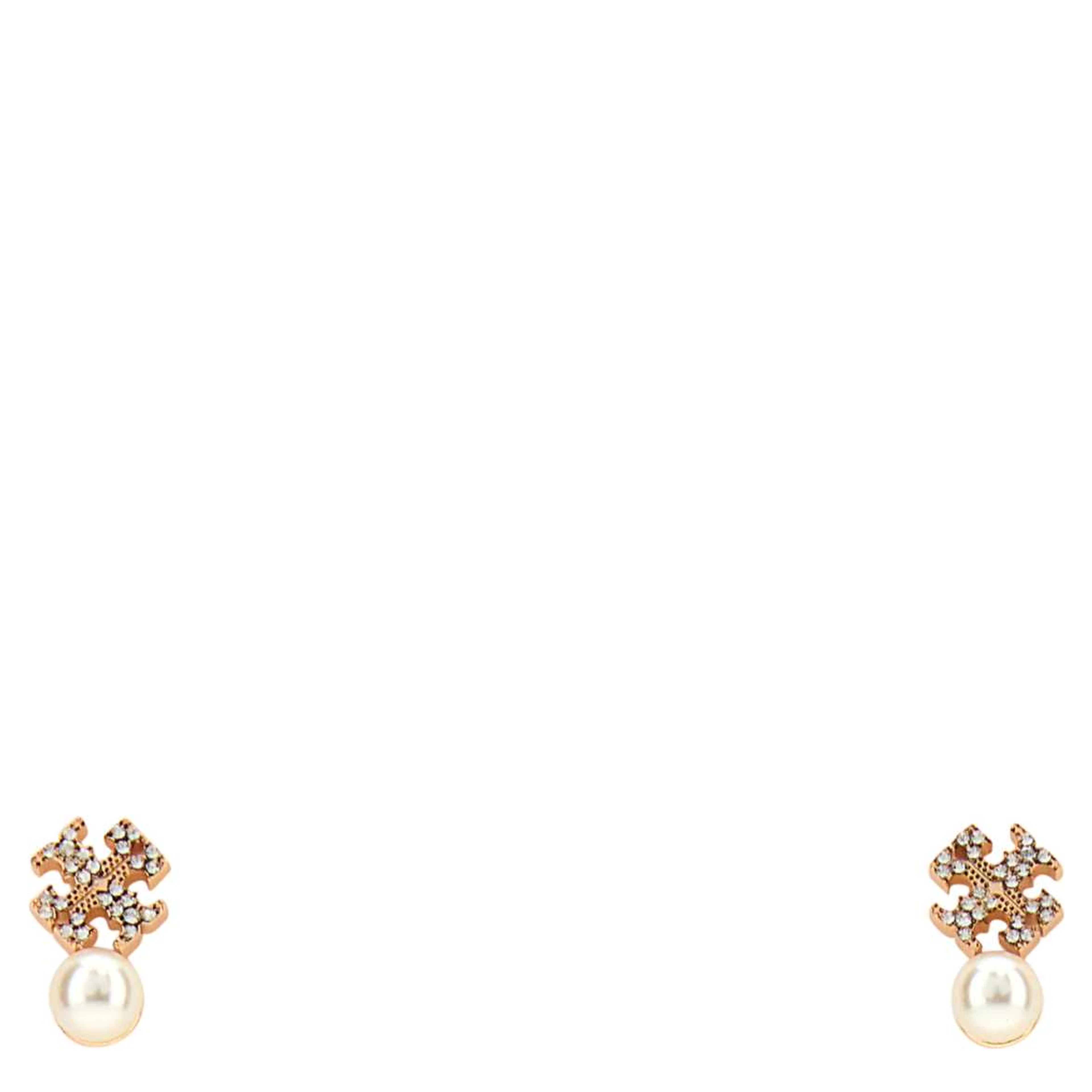 Moondance Logo and Pearl Stud Earrings