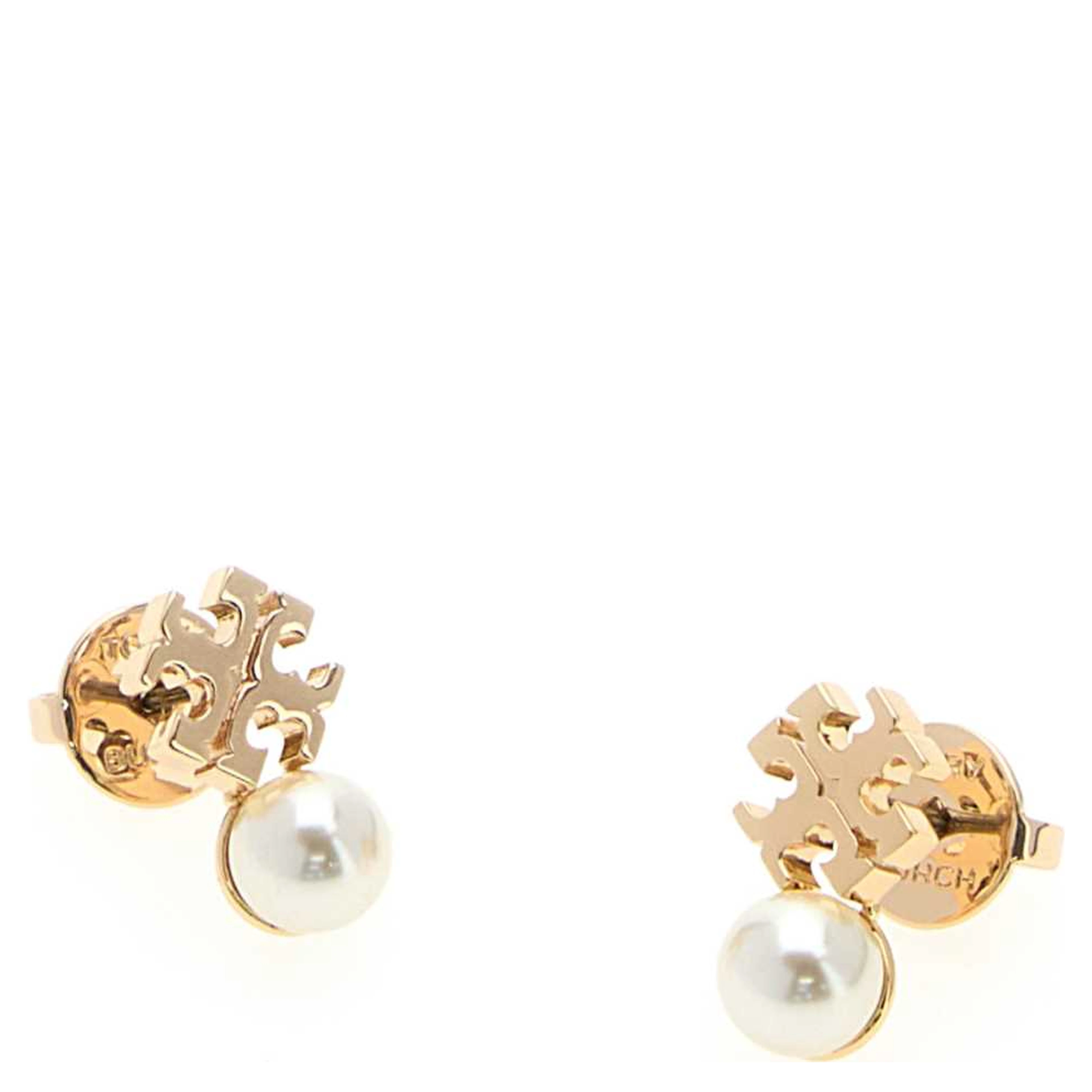 Moondance Logo and Pearl Stud Earrings
