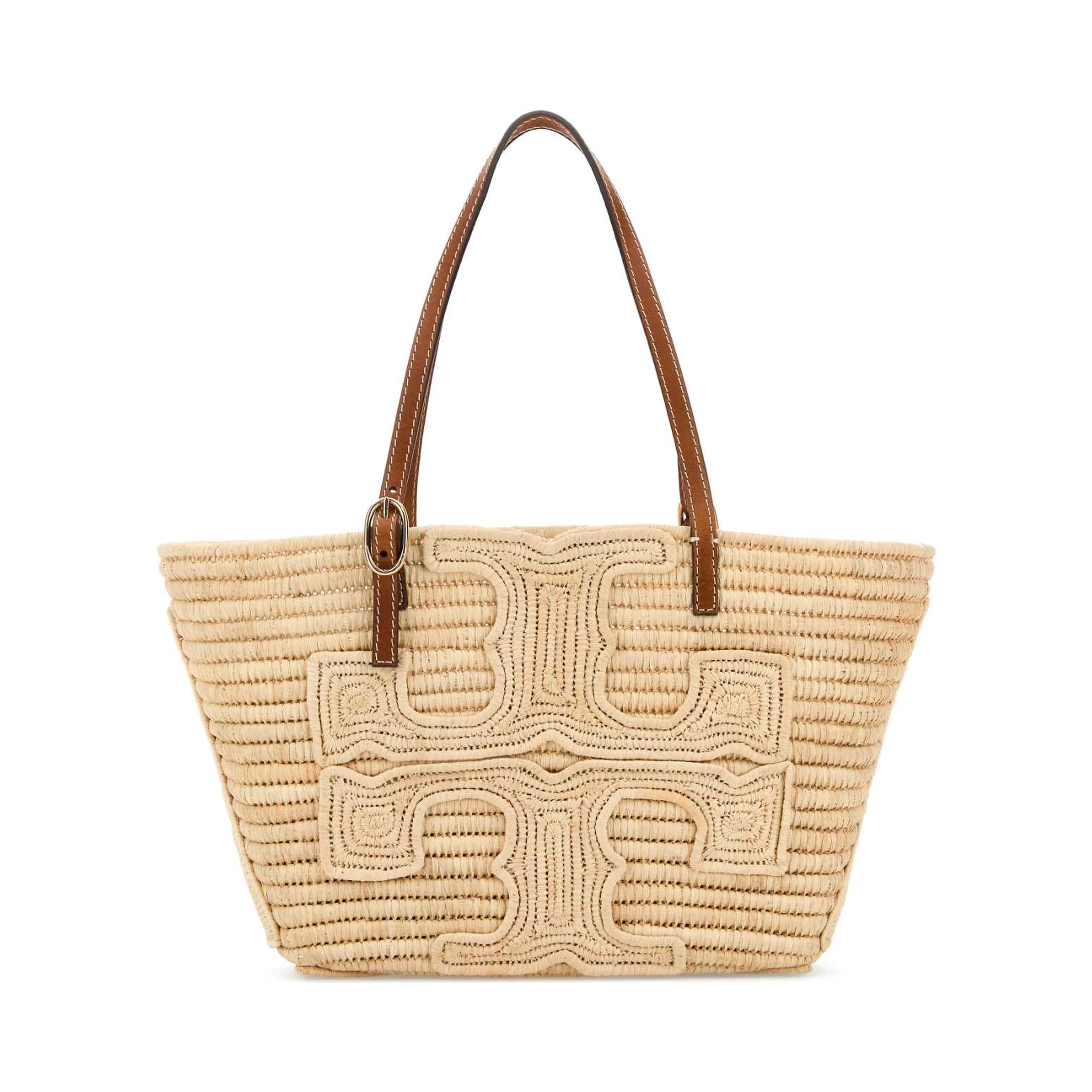 ELLA STRUCTURED STRAW SMALL TOTE