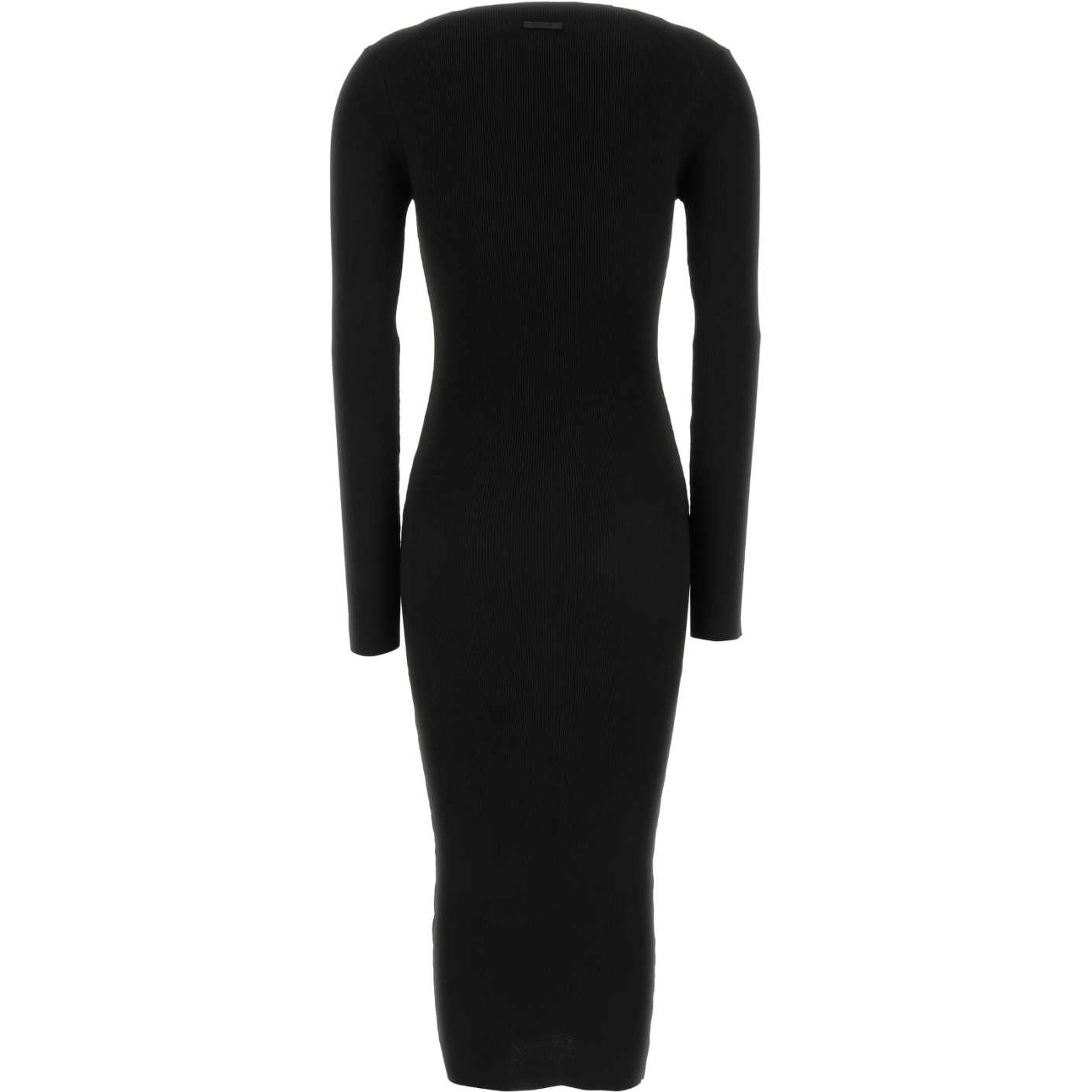 Womens Rib Long Sleeve Dress