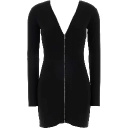 CONTINUOUS ZIPPER MINI DRESS
