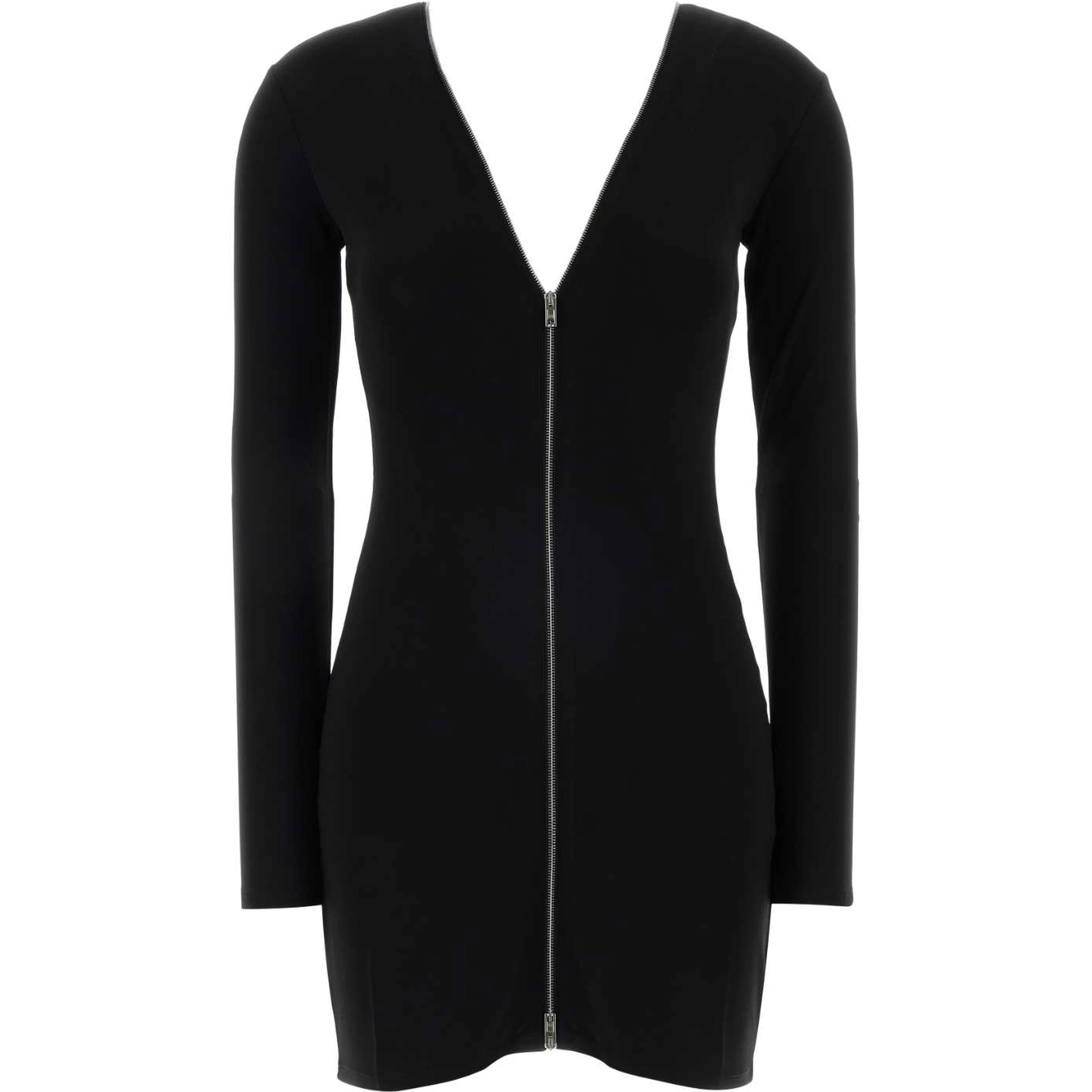 CONTINUOUS ZIPPER MINI DRESS