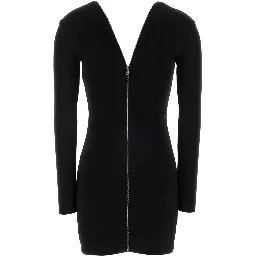 CONTINUOUS ZIPPER MINI DRESS