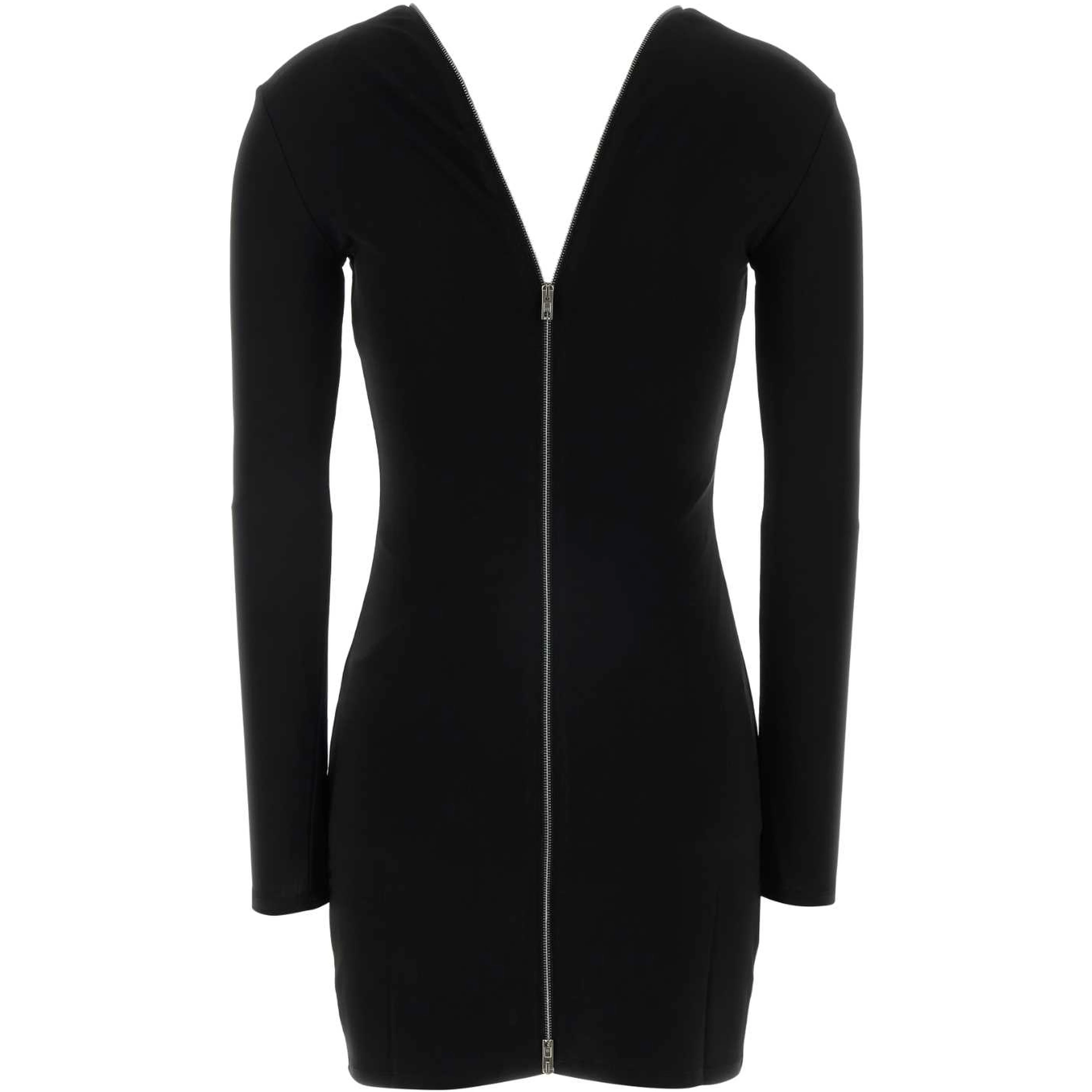 CONTINUOUS ZIPPER MINI DRESS