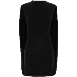 FITTED MINI DRESS W/ DRAPE BACK