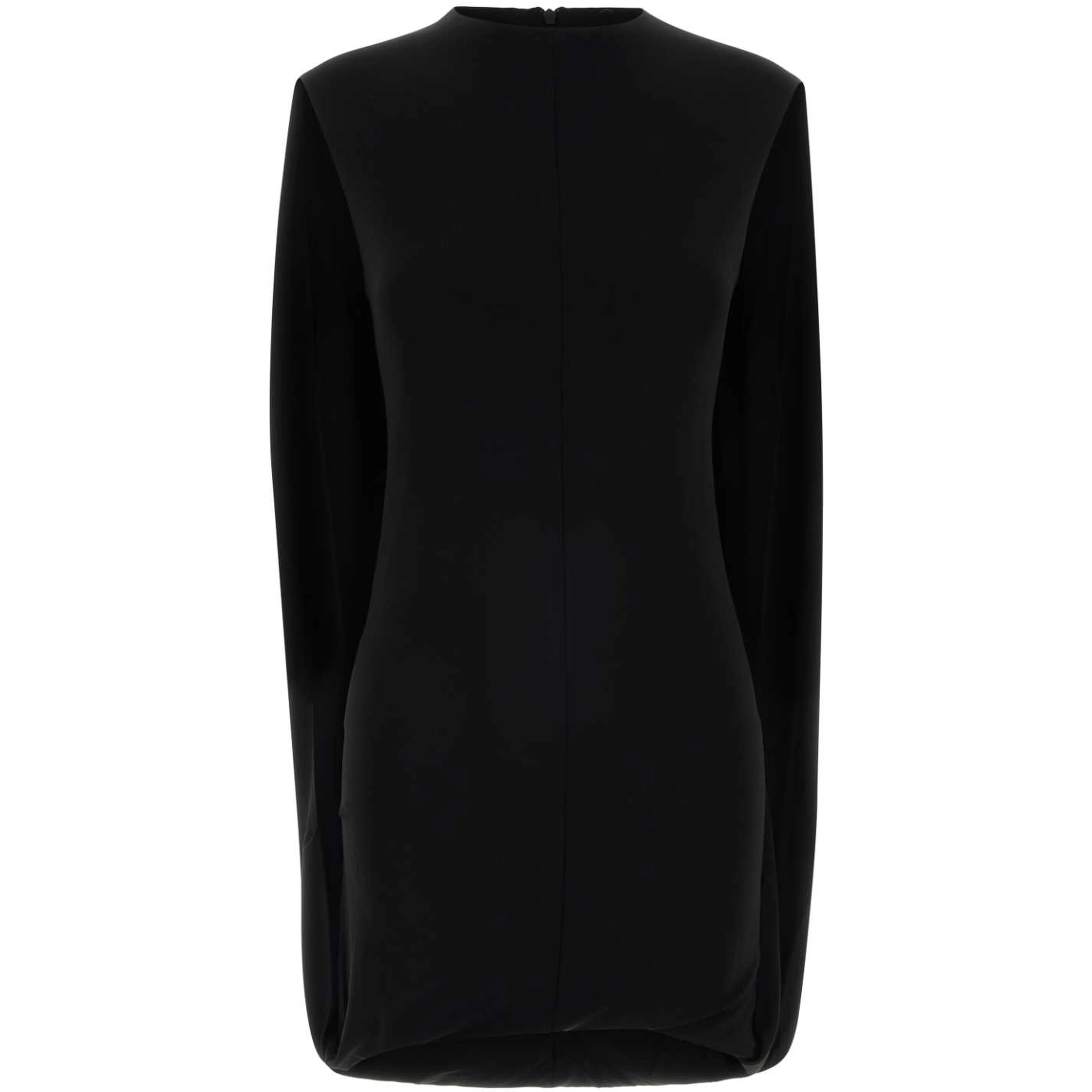 FITTED MINI DRESS W/ DRAPE BACK