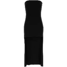 HIGH-LOW STRAPLESS DRESS