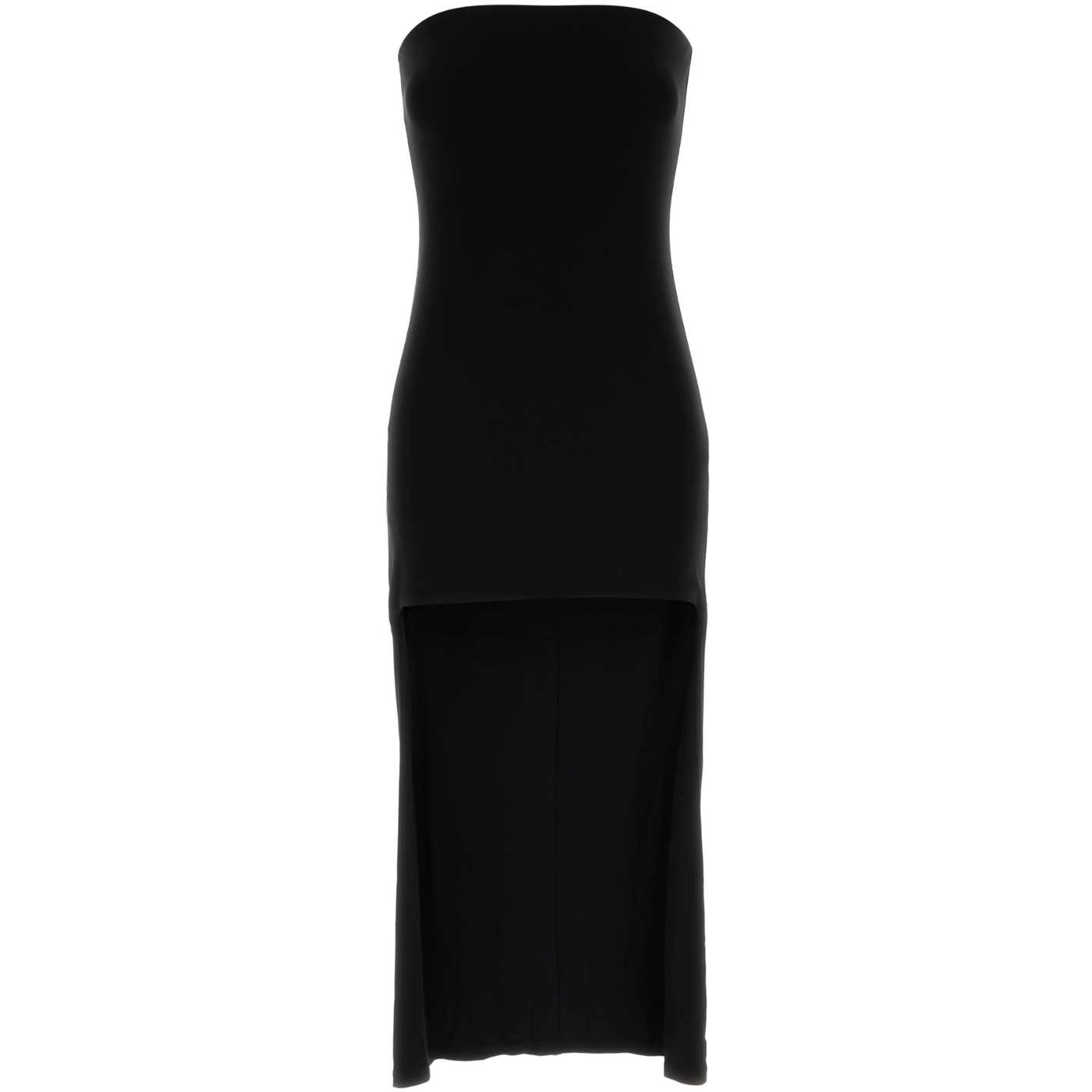 HIGH-LOW STRAPLESS DRESS